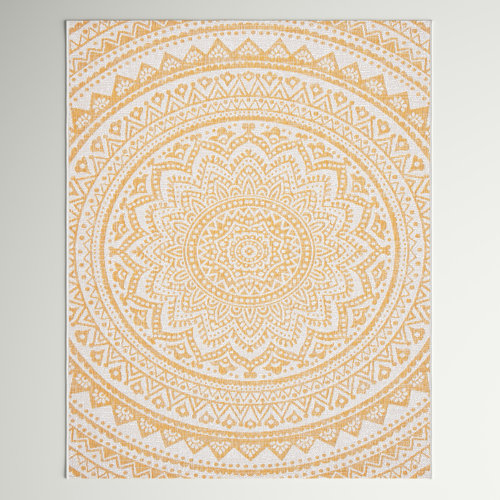 Wayfair 5' x 8' Yellow & Gold Outdoor Rugs You'll Love in 2024